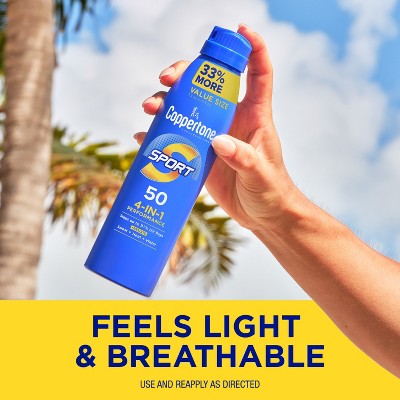 Coppertone Sport Sunscreen Spray SPF 50 7.3oz