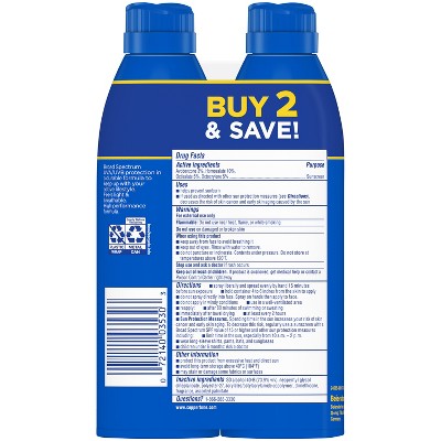 Coppertone Sport Sunscreen Spray SPF 50 11oz Twin Pack