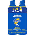 Coppertone Sport Sunscreen Spray SPF 50 11oz Twin Pack