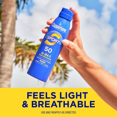Coppertone Sport Sunscreen Spray SPF 50 11oz Twin Pack